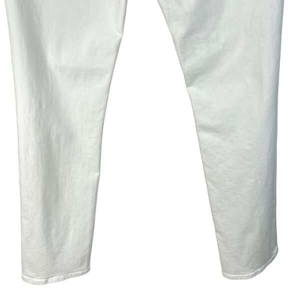 Ellie Tahari SZ 12 Classic Fit Jeans Relaxed Straight Leg Pockets Mid-Rise White - Picture 6 of 11